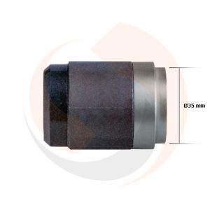 ВТУЛКА СУПОРТА ГУМОМЕТАЛЕВА KNORR (Ø35 mm metal end/КОРОТКА) (Арт. 01-16051) — FREENCO