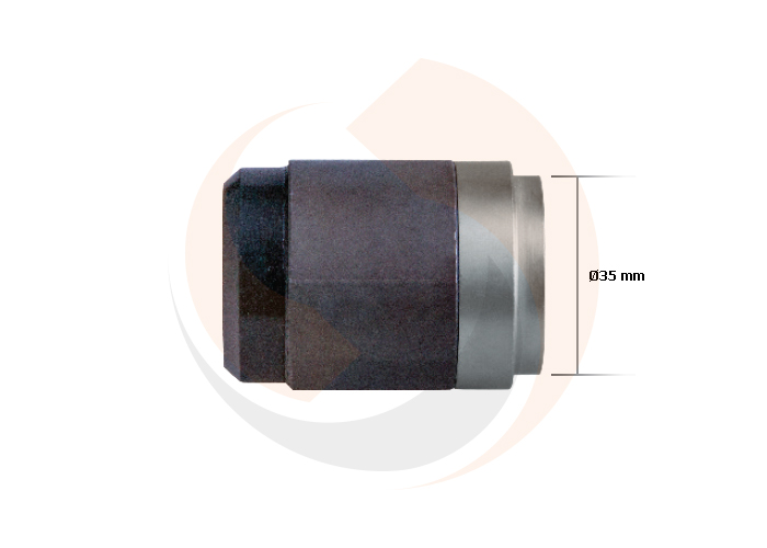 ВТУЛКА СУПОРТА ГУМОМЕТАЛЕВА KNORR (Ø35 mm metal end/КОРОТКА) (Арт. 01-16051) — FREENCO