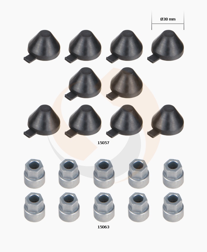 РМК СУПОРТА KNORR (КОВП. ГУМ.(D38mm) - 1 шт. + АДАПТЕР - 1 шт.) (Арт. 10-1043) — FREENCO