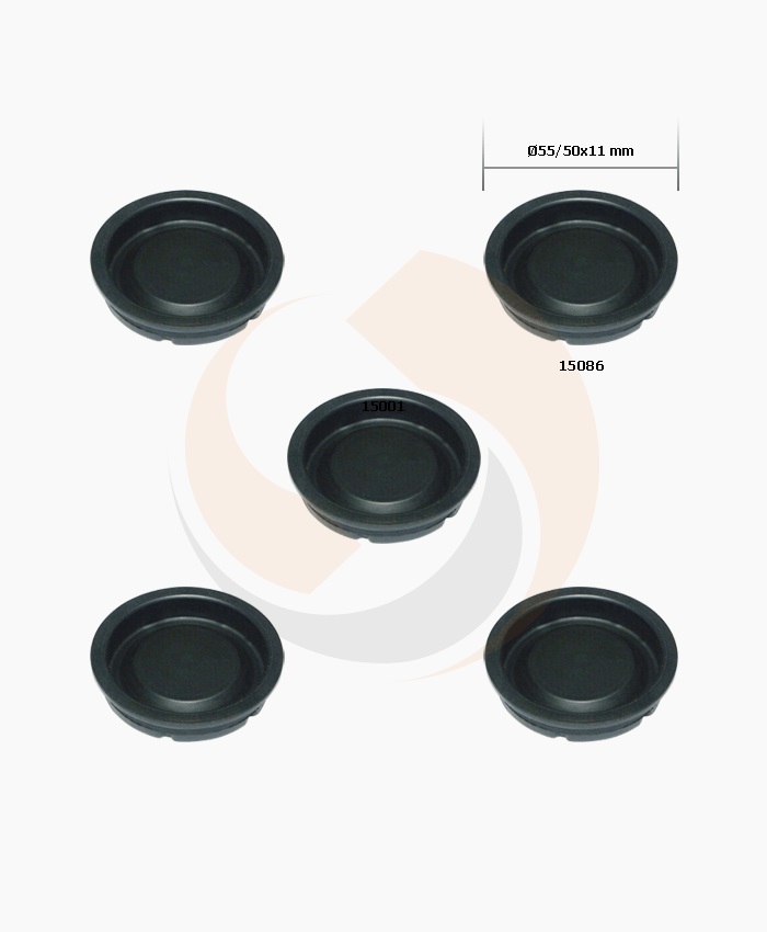 ЗАГЛУШКА СУПОРТА ГУМОМЕТАЛЕВА KNORR Ø55/50x11 (ЦІНА ЗА 1 ШТ) (Арт. 10-1134) — FREENCO