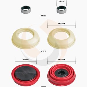 РМК СУПОРТА KNORR SL/SM 7 (ПИЛЬН. + ПЯТАКИ D54/69mm/З БУРТ.) (Арт. 10-1169) — FREENCO