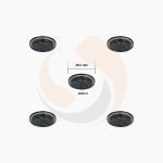 РМК СУПОРТА KNORR (САЛЬНИК ШТОКА ЕНЕРГОАК. D45 mm/ ЦІНА ЗА 1 ШТ!!!) (Арт. 10-1208) — FREENCO