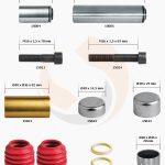 РМК СУПОРТА KNORR SK/SN 6/7 (НАПР. + ВТУЛКИ + ПИЛЬН. + БОЛТИ) (SCANIA SCHMITZ) (Арт. 10-1290) — FREENCO