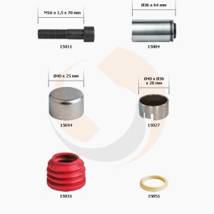 РМК СУПОРТА KNORR SN/SK 6/7 (К-КТ КОРОТКОЇ НАПРАВЛ. ø36x64) (Арт. 10-1291) — FREENCO