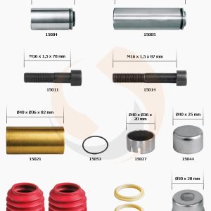 РМК СУПОРТА KNORR SB 6/7 (НАПР., ВТУЛКИ, ПИЛЬН., БОЛТИ) (Арт. 10-1292) — FREENCO