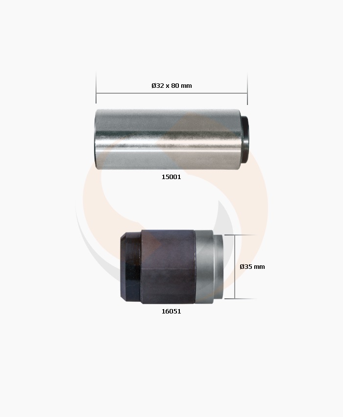 РМК СУПОРТА KNORR SB/SN 6/7 (НАПР. Ø32x80 mm, ВТУЛКА КОРОТКА-Ø35 mm) (Арт. 10-1309) — FREENCO