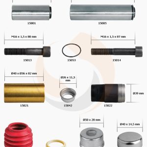 РМК СУПОРТА KNORR SN/SK 6/7 (НАПР., ВТУЛКИ, ПИЛЬН., БОЛТИ) (Арт. 10-1311) — FREENCO