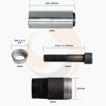 РМК СУПОРТА KNORR SB/SN 6/7 (НАПР., БОЛТ, ВТУЛКА - D39mm + КІЛЬЦЕ) (Арт. 10-1312) — FREENCO