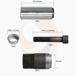 РМК СУПОРТА KNORR SB/SN 6/7 (НАПР., БОЛТ, ВТУЛКА-D35mm) (Арт. 10-1316) — FREENCO