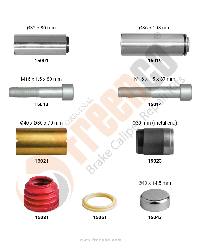 РМК СУПОРТА KNORR SN/SK 6/7 (НАПР. 32x80/36x103, ВТУЛКА L=70 mm) MB ATEGO (Арт. 10-1319) — FREENCO