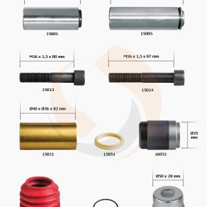 РМК СУПОРТА KNORR SB 6/7 (НАПР., ВТУЛКИ, ПИЛЬН., БОЛТИ) (Арт. 10-1327) — FREENCO