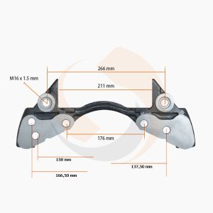СКОБА ГАЛЬМ. СУПОРТА Knorr 19.5" BPW Type ЛІВА (Арт. 10-1909) — FREENCO