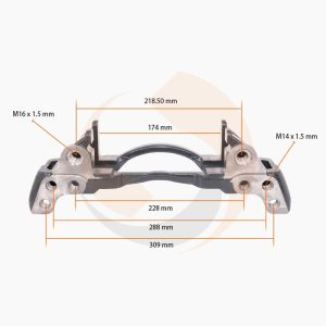 СКОБА ГАЛЬМ. СУПОРТА Knorr 17.5" ЛІВА/ПРАВА (SN5/MAN TGL) (Арт. 10-1910) — FREENCO