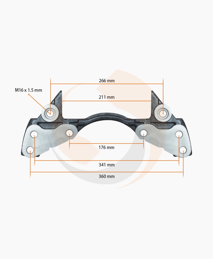 СКОБА ГАЛЬМ. СУПОРТА Knorr 19.5" ЛІВА/ПРАВА (Арт. 10-1916) — FREENCO