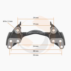 СКОБА ГАЛЬМ. СУПОРТА Knorr 17.5" ЛІВА/ПРАВА (SB5/MB ATEGO) (Арт. 10-1917) — FREENCO