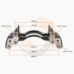 СКОБА ГАЛЬМ. СУПОРТА Knorr 22.5" ЛІВА/ПРАВА (MB BUS CONNECTO) (Арт. 10-1923) — FREENCO