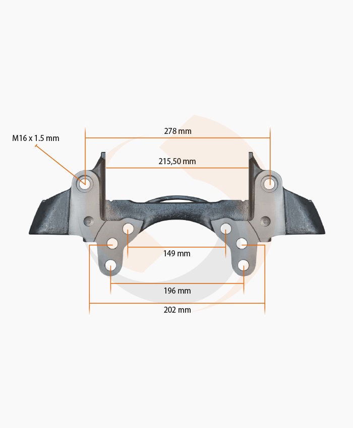 СКОБА ГАЛЬМ. СУПОРТА Knorr 22.5" ST7… ЛІВА/ПРАВА (SCHMITZ) (Арт. 10-1926) — FREENCO