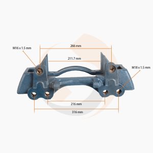 СКОБА ГАЛЬМ. СУПОРТА Knorr 22.5" SAF Type ЛІВА/ПРАВА (Арт. 10-1936) — FREENCO