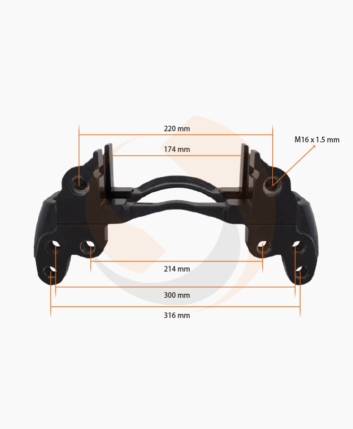 СКОБА ГАЛЬМ. СУПОРТА Knorr 17.5" ЛІВА/ПРАВА (Арт. 10-1943) — FREENCO