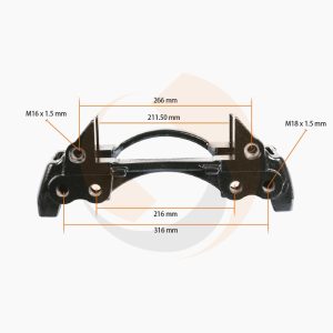 СКОБА ГАЛЬМ. СУПОРТА Knorr 19.5" ЛІВА/ПРАВА (Арт. 10-1944) — FREENCO
