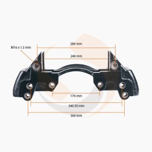 СКОБА ГАЛЬМ. СУПОРТА Knorr 22.5" ЛІВА/ПРАВА (Арт. 10-1948) — FREENCO