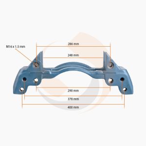 СКОБА ГАЛЬМ. СУПОРТА Knorr 22.5" ЛІВА/ПРАВА (DAF) (Арт. 10-1961) — FREENCO