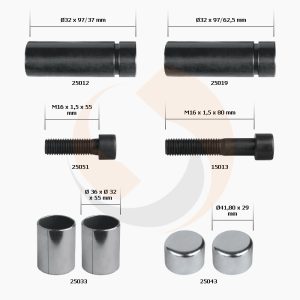 РМК СУПОРТА MERITOR DX 195 (НАПР., ВТУЛКИ, БОЛТИ, ЗАГЛ.) (Арт. 20-195-025) — FREENCO