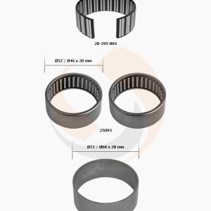 РМК СУПОРТА MERITOR DX 195/225 (К-КТ ПІДШИПНИКІВ ВАЛА) (Арт. 20-195-058) — FREENCO