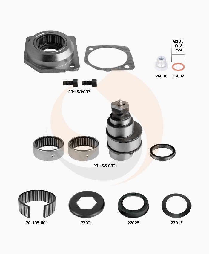 РМК СУПОРТА MERITOR DX 195 (РМК ЕСЦЕНТР. ВАЛА) (Арт. 20-195-074) — FREENCO