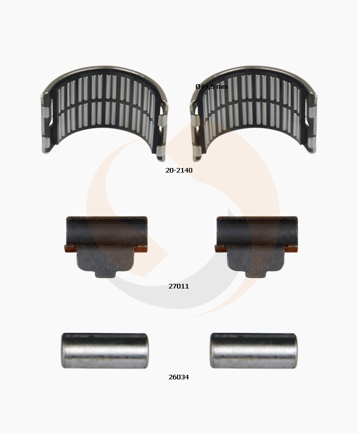РМК СУПОРТА MERITOR ELSA 225 Radial (ПІДШИПНИКИ + РОЛИКИ) (ДЛЯ 20-2489) (Арт. 20-2133) — FREENCO