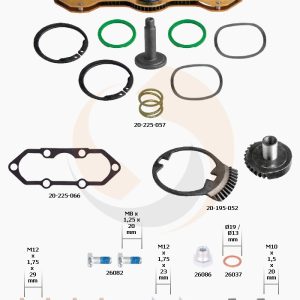 РМК МЕХАНІЗМУ ПІДВОДКИ ЛІВ. MERITOR DX 225 (З СЕГМЕНТОМ) (Арт. 20-225-063) — FREENCO