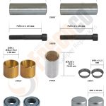 РМК СУПОРТА MERITOR D DUCO RADIAL (НАПР. + ВТУЛК. + БОЛТИ + ПИЛЬН.) (Арт. 20-2381) — FREENCO