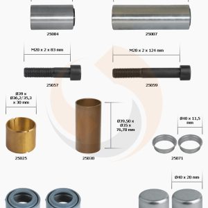 РМК СУПОРТА MERITOR DUCO AXIAL (НАПР., ПИЛЬН., БОЛТИ, ЗАГЛ.) (Арт. 20-2390) — FREENCO