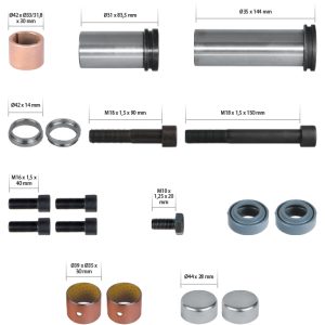 РМК СУПОРТА MERITOR ELSA 2 (НАПР., ВТУЛКИ, ПИЛЬН., БОЛТИ, ЗАГЛ.) (Арт. 20-2580) — FREENCO