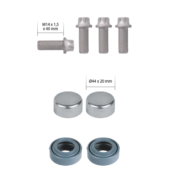 РМК СУПОРТА MERITOR ELSA195 (ПИЛЬН., БОЛТИ, ЗАГЛ.) (Арт. 20-2597) — FREENCO