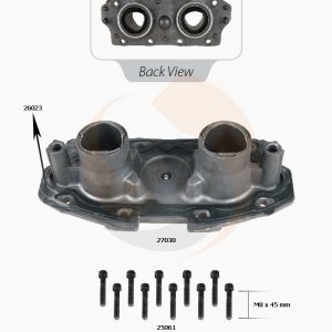 КОРПУС ПОРШНІВ АЛЮМІН. MERITOR ELSA 195/225 ( + ПРОКЛ. + БОЛТИ) (Арт. 20-2605) — FREENCO