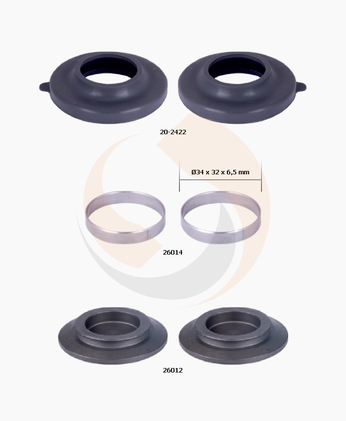 РМК СУПОРТА MERITOR ELSA 2/195/225 (ПИЛЬНИКИ + ПЯТАКИ) (Арт. 20-2617) — FREENCO