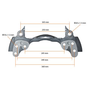 СКОБА ГАЛЬМ. СУПОРТА MERITOR ELSA 2 22.5" ЛІВА/ПРАВА RVI 380/400 (Арт. 20-2919) — FREENCO