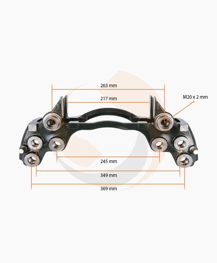 СКОБА ГАЛЬМ. СУПОРТА Meritor 19.5" ЛІВА/ПРАВА (VOLVO/DUCO) (Арт. 20-2925) — FREENCO