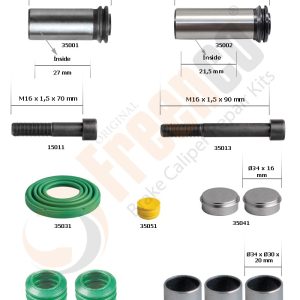РМК СУПОРТА WABCO PAN 17 (БОЛТИ, НАПР., ВТУЛКИ, ПИЛЬН., ЗАГЛ.) (12.153 MAN) (Арт. 30-3450) — FREENCO