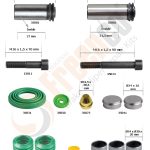 РМК СУПОРТА WABCO PAN 17 (БОЛТИ, НАПР., ВТУЛКИ, ПИЛЬН., ЗАГЛ.) (12.110 MAN) (Арт. 30-3452) — FREENCO