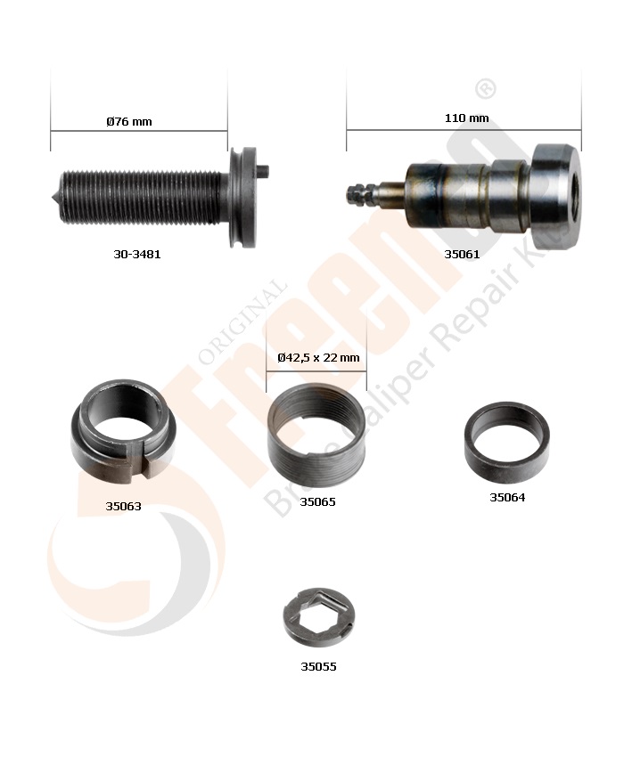 РМК МЕХАНІЗМУ ПІДВОДКИ WABCO PAN 17 (L-87mm, З ШТІФТОМ) (Арт. 30-3470) — FREENCO