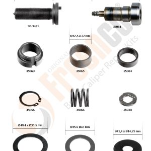 РМК МЕХАНІЗМУ ПІДВОДКИ WABCO PAN 17 (L-76mm, З ШТІФТОМ) (Арт. 30-3473) — FREENCO