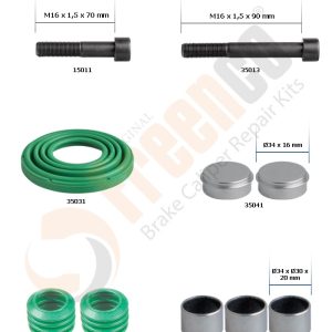 РМК СУПОРТА WABCO PAN 17 (БОЛТИ, ВТУЛКИ, ПИЛЬН., ЗАГЛ.) (Арт. 30-3526) — FREENCO