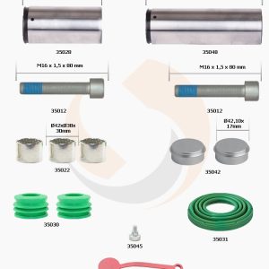 РМК СУПОРТА WABCO MAXX 19 (НАПР., ВТУЛКИ, БОЛТИ, ПИЛЬН., ЗАГЛ.) (Арт. 30-3588) — FREENCO