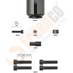 РМК СУПОРТА WABCO 1300 V-G (ПОРШЕНЬ, БОЛТИ) ЛІВИЙ (Арт. 30-3709) — FREENCO