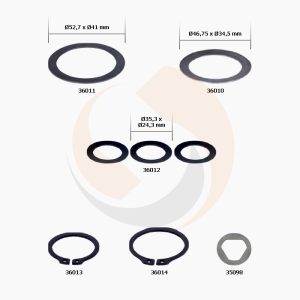 РМК МЕХАНІЗМУ ПІДВОДКИ WABCO MAXX 22T (ШАЙБИ, СТОПОРНІ КІЛЬЦЯ) (Арт. 30-3793) — FREENCO