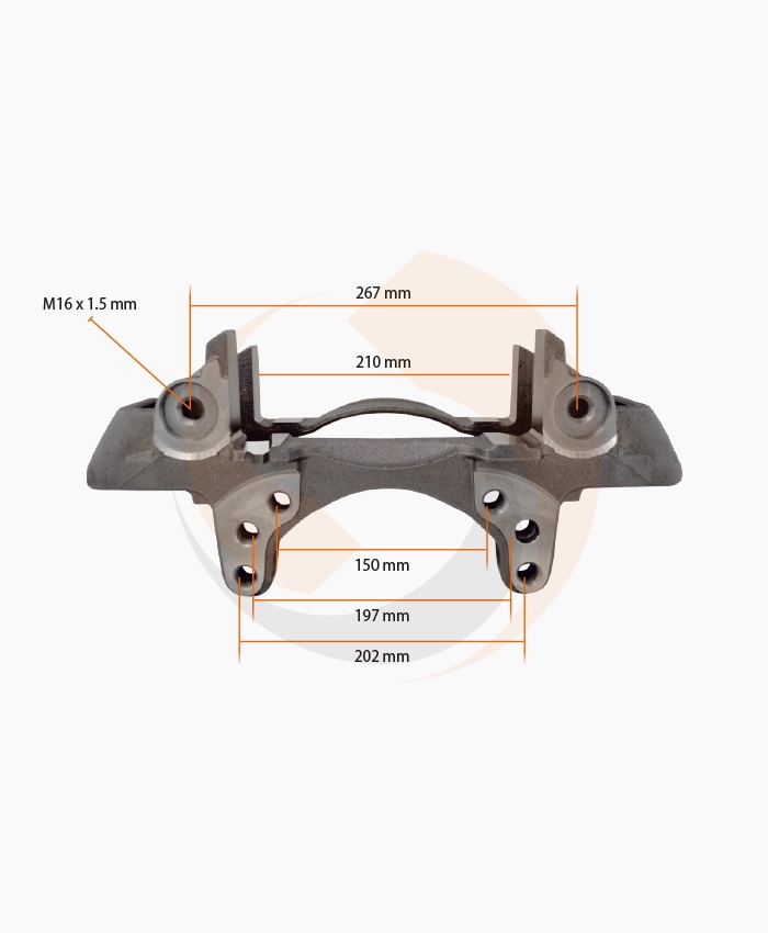 СКОБА ГАЛЬМ. СУПОРТА Wabco 22.5" ЛІВА (MAXX 22T/SCHMITZ Trailer) (Арт. 30-3902) — FREENCO