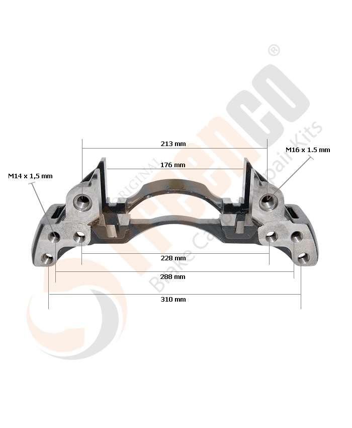 СКОБА ГАЛЬМ. СУПОРТА Wabco 17.5" ЛІВА (Арт. 30-3960) — FREENCO