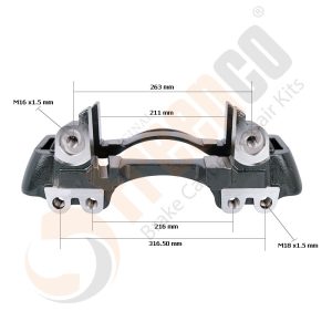 СКОБА ГАЛЬМ. СУПОРТА Wabco 22.5" ЛІВА (Арт. 30-3962) — FREENCO